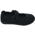L'Amour Little Girls Black Sporty Nubuck Leather Mary Jane Shoes 5-10 Toddler - SophiasStyle.com